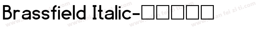 Brassfield Italic字体转换
